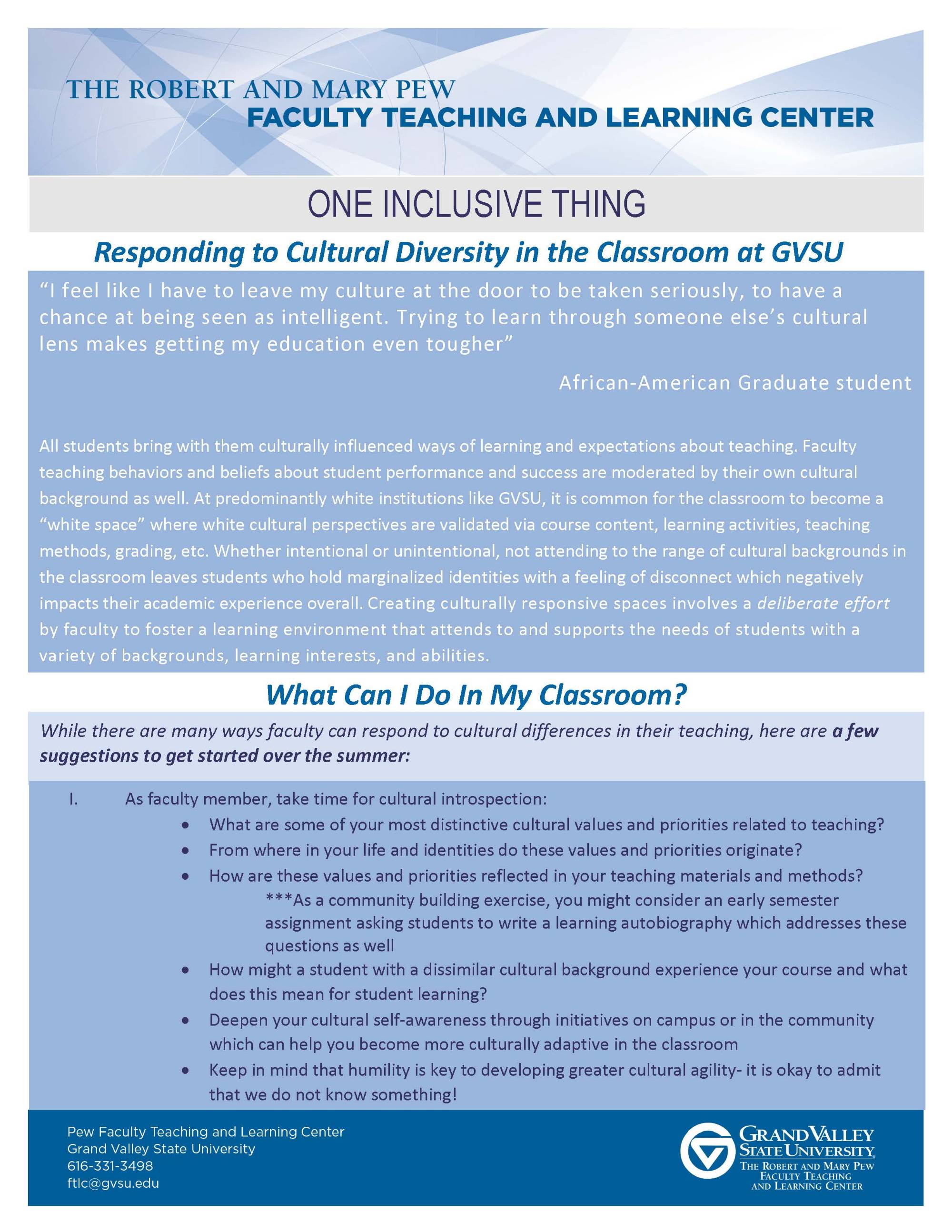 Latest Addition of Print Communication "One Inclusive Thing"